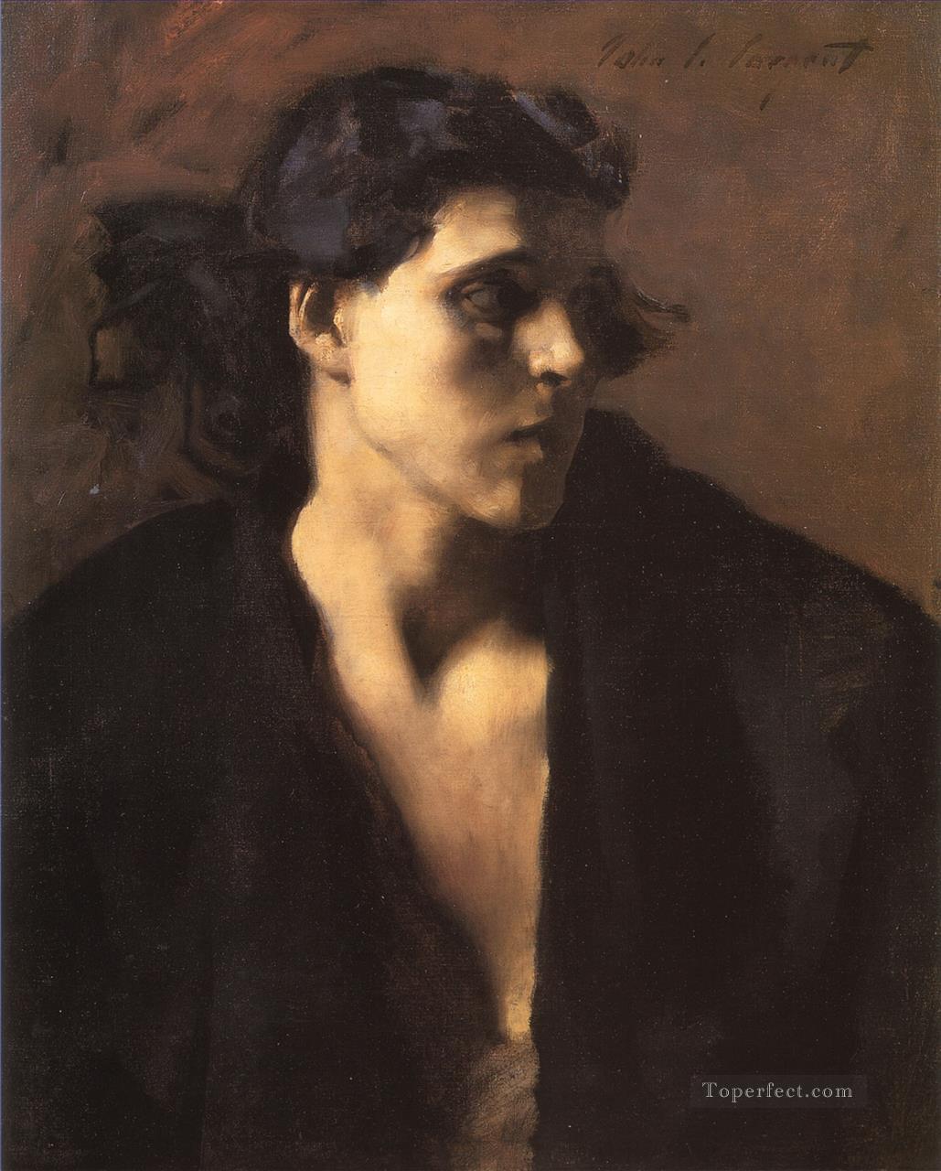 Un retrato de mujer española John Singer Sargent Pintura al óleo